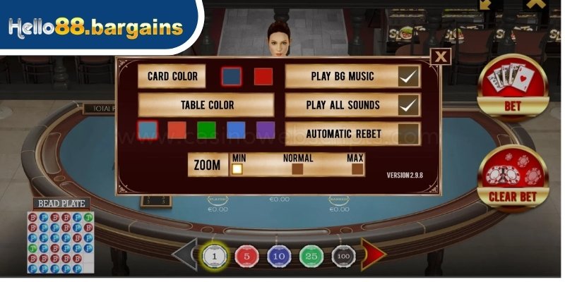 Baccarat Hello88: Trò chơi Baccarat trực tuyến thịnh hành 2025 4 Đánh giá ưu điểm thu hút người chơi của Baccarat Hello88